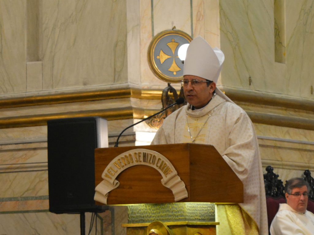 Mons. Luis Eduardo González durante la homilía /C. Bellocq