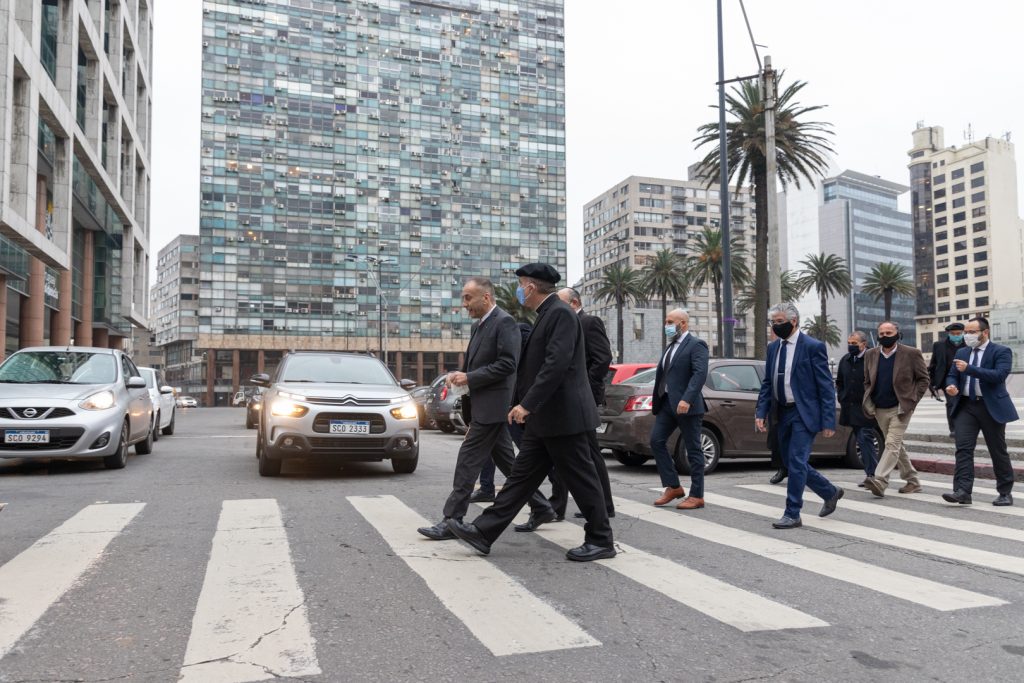 Los líderes religiosos llegaron juntos porque antes se habían reunido en el Arzobispado /F. GUTIÉRREZ