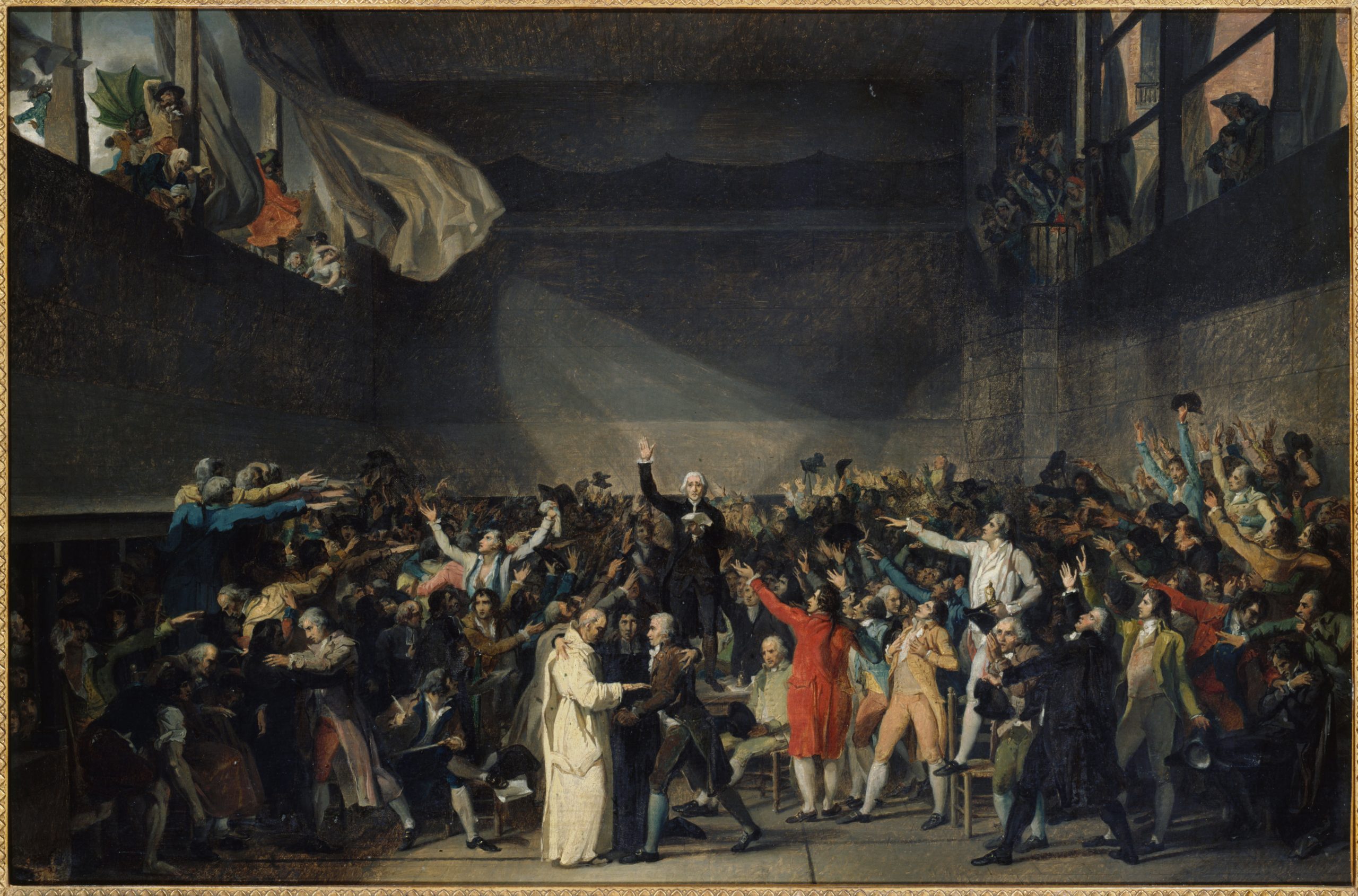 Juramento del Juego de pelota de Jacques-Louis David. Fuente: Wikipedia