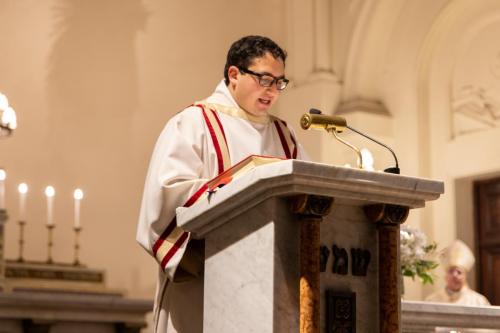 Ordenación diaconal de Andrés Chiribao
